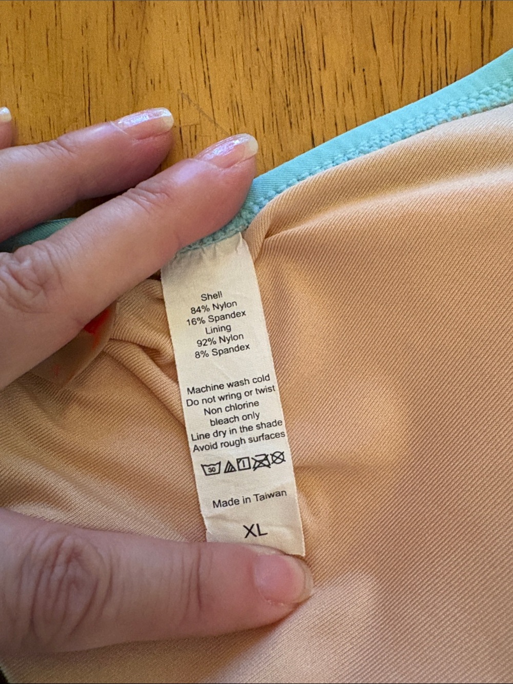 Tie-Halter One-Piece Swimsuit in Light Aqua with Ruching - Picture 4 of 7